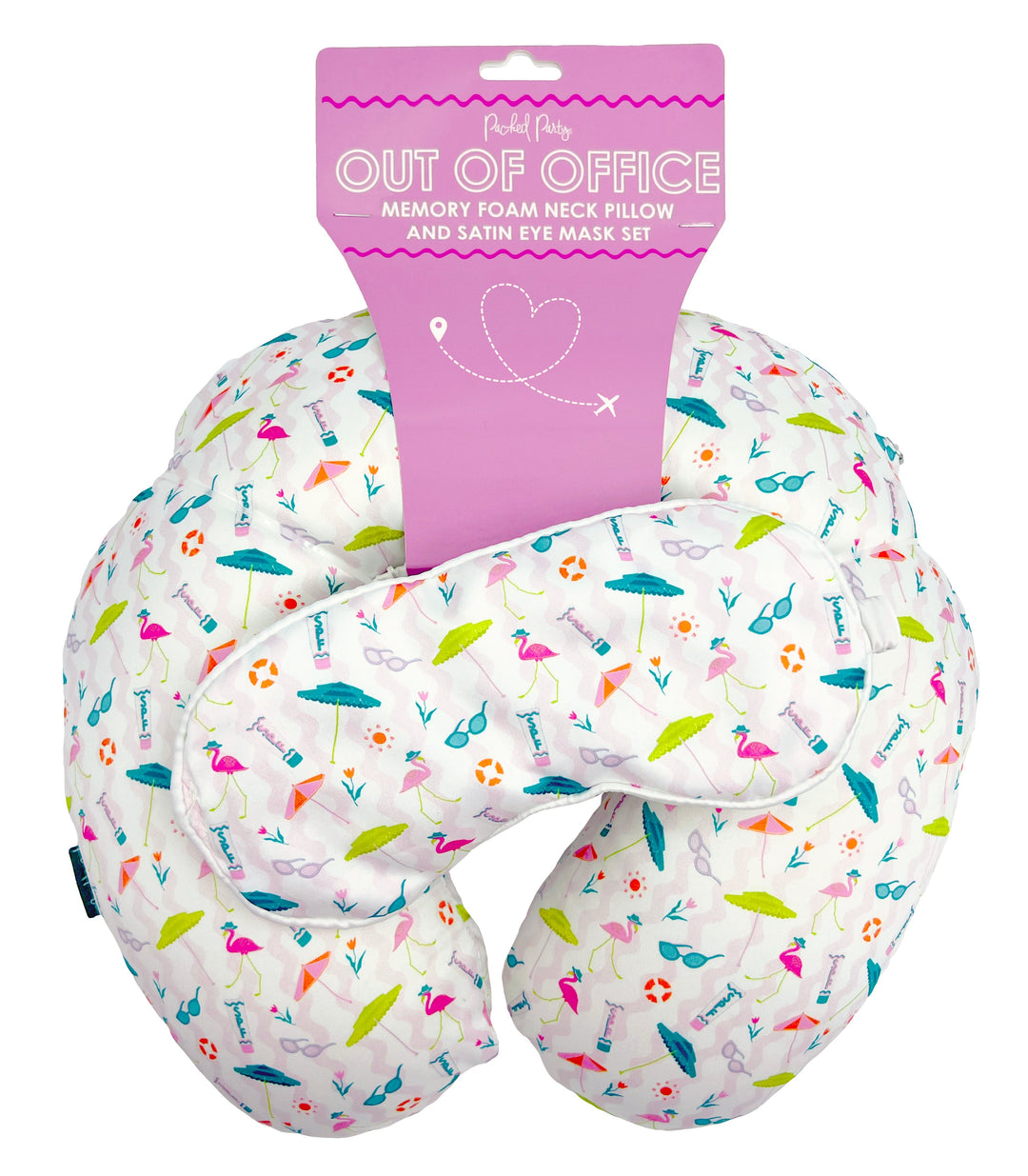 Out Of Office Neck Pillow &amp; Sleep Mask Set
