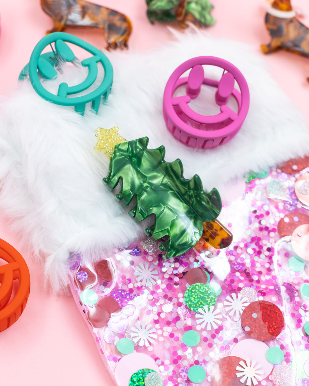 Christmas Tree Hair Claw Clip
