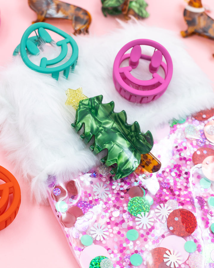 Christmas Tree Hair Claw Clip