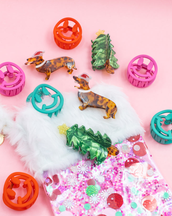 Christmas Tree Hair Claw Clip