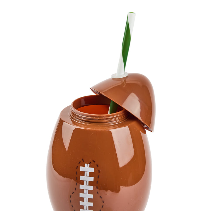 Football Novelty Sippers, 24oz (Set of 2, 6, or 12)