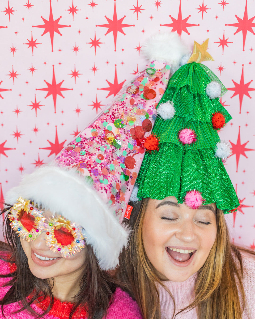 Holly Jolly Christmas Tree Party Hat
