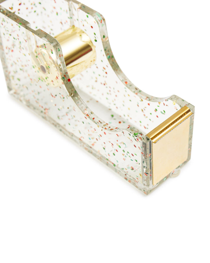 Confetti Injected Acrylic Tape Dispenser
