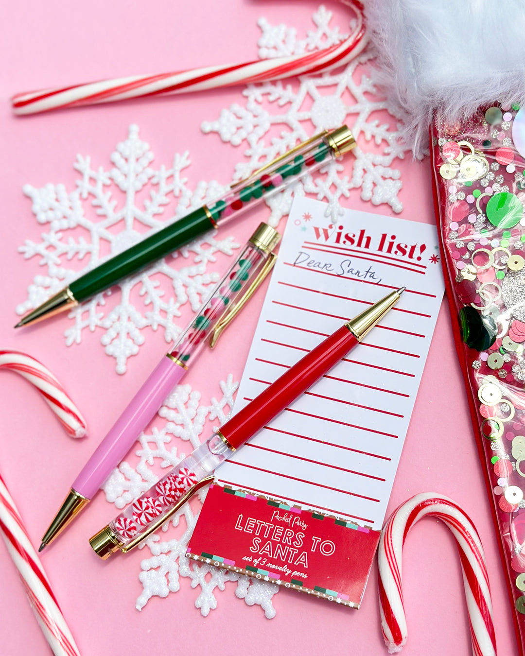 Letters to Santa Confetti Pen Set (3 count)