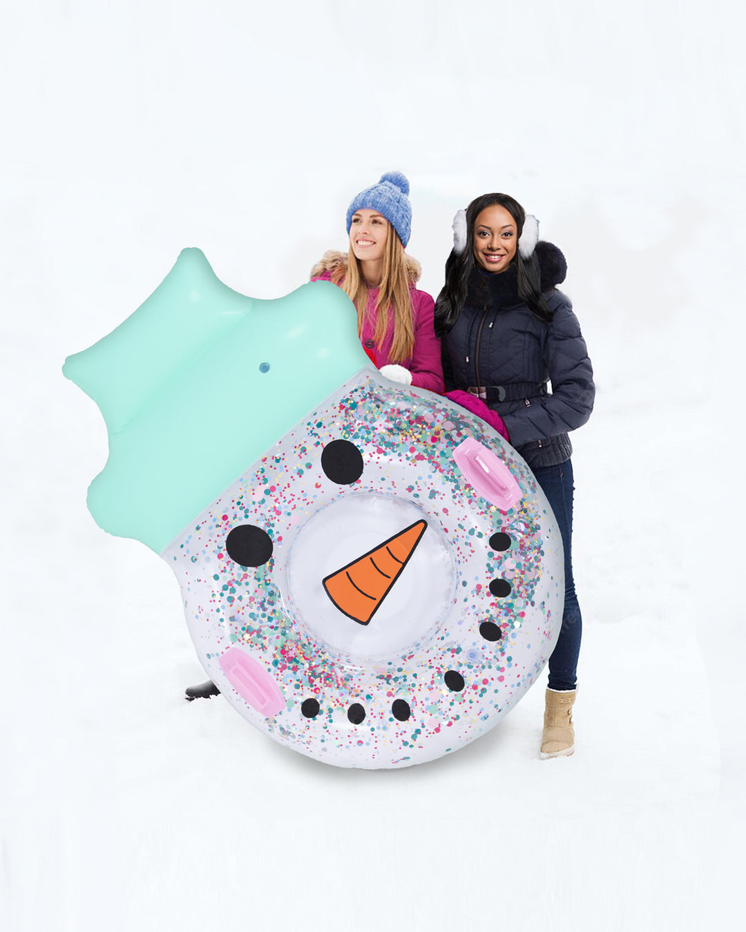 Mr. Snowman Confetti Filled Inflatable Snow Tube