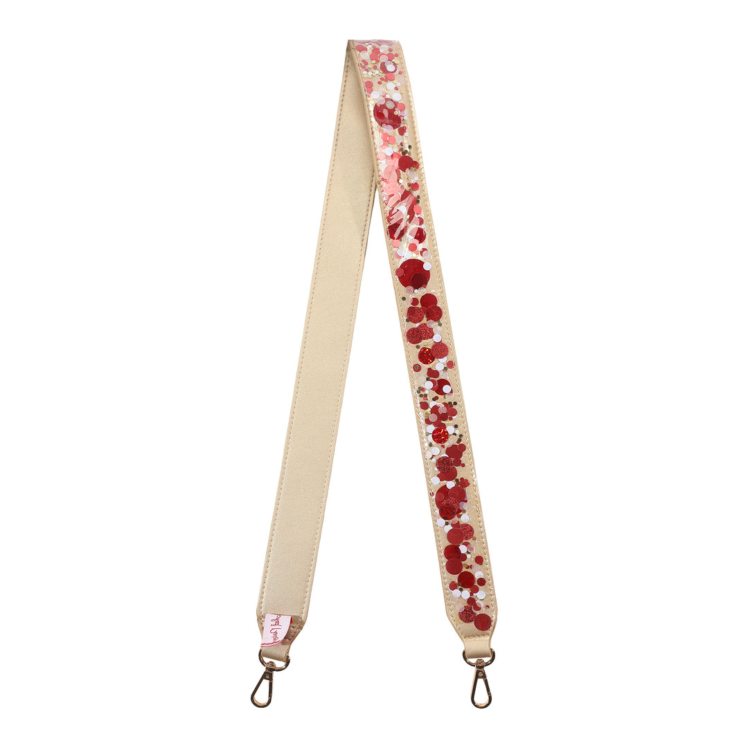 Packed Party Strap For Clear Cooper Crossbody Bag (Rally Red)
