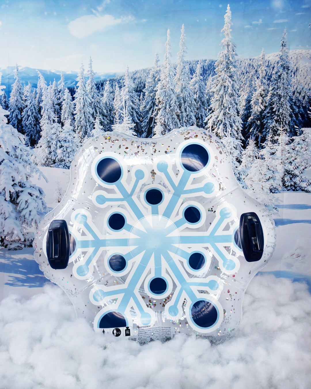 Confetti Filled Inflatable Snowflake Tube