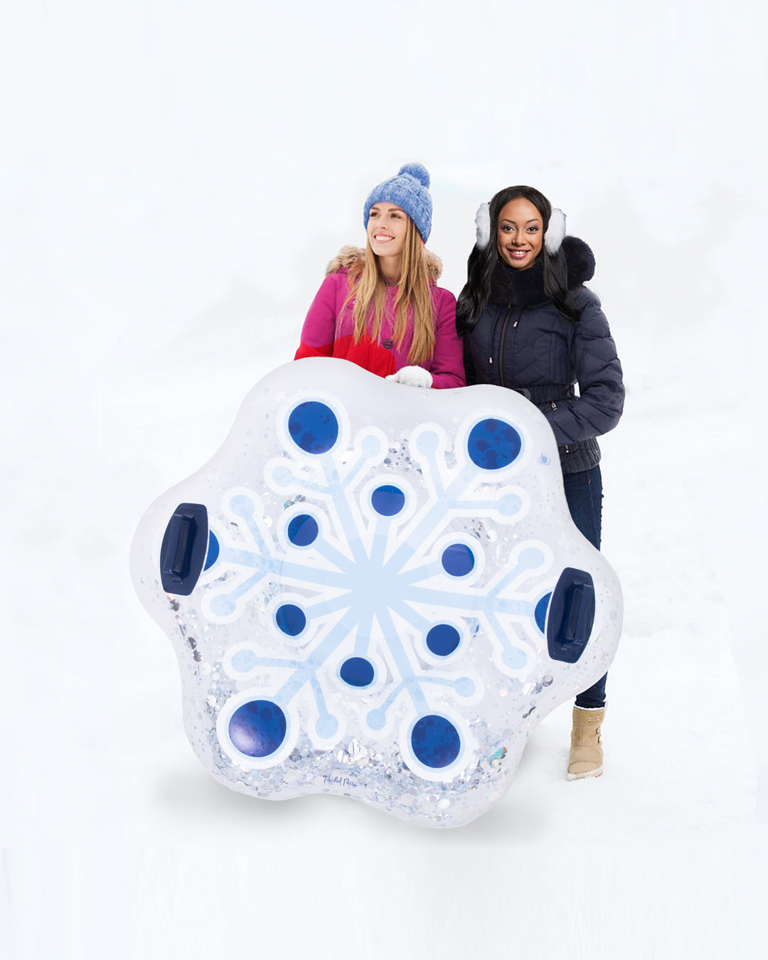 Confetti Filled Inflatable Snowflake Tube