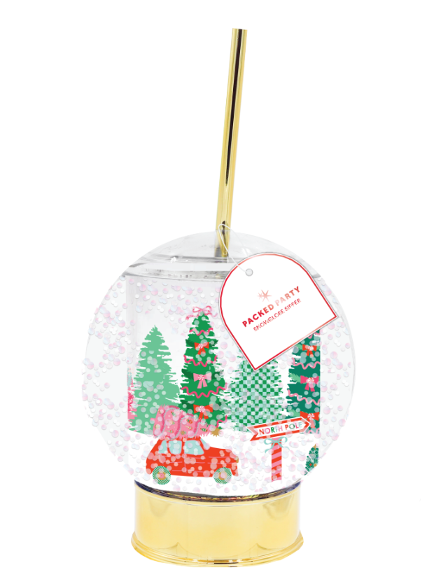 Holiday Snow Globe Sipper (Christmas Cup)