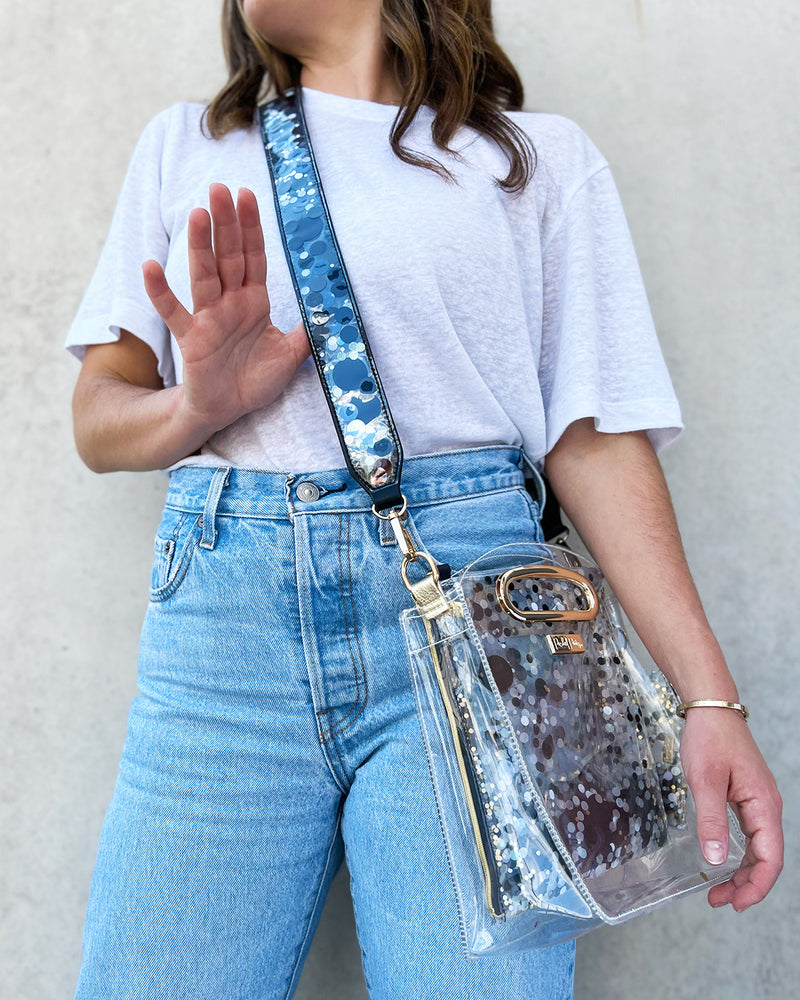 Blackout Confetti Removable Purse Strap Attachment