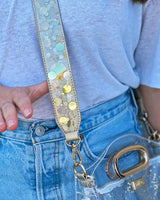 Good As Gold Confetti Removable Purse Strap Attachment