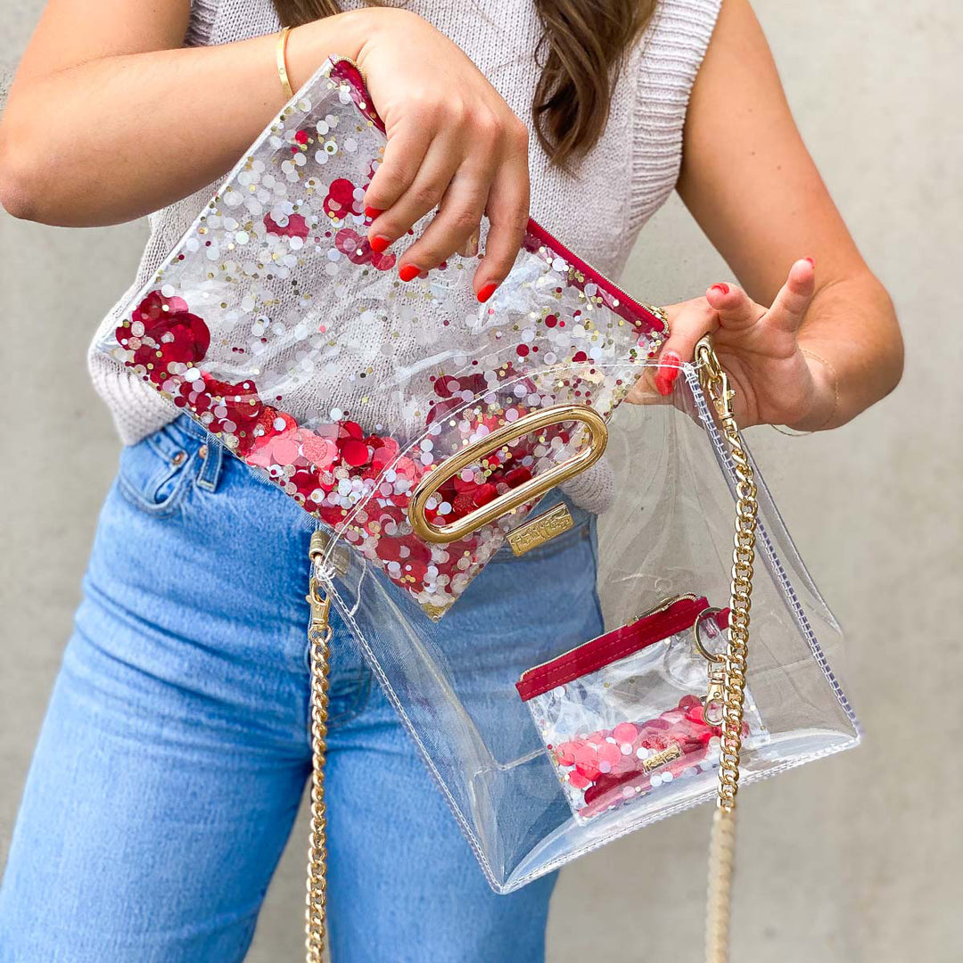 Clear Cooper Crossbody Bag (Stadium Approved)