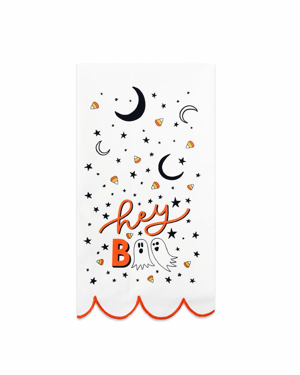 Hey Boo Halloween Tea Towel