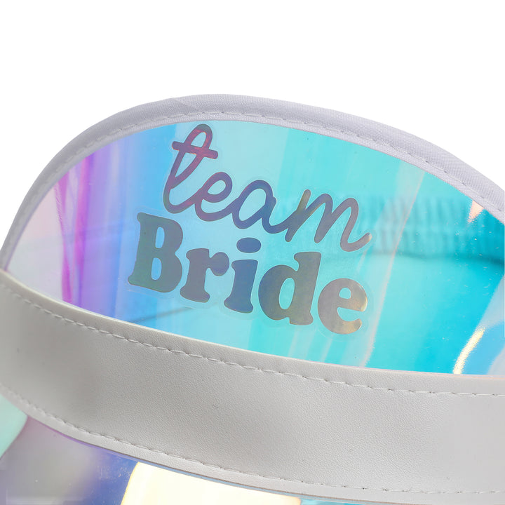 Packed Party Team Bride 4-Pack Holographic Visors