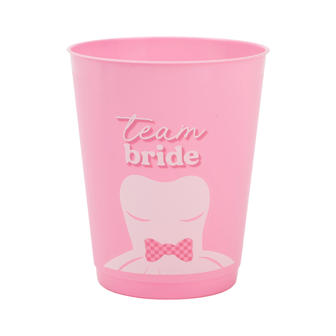 Packed Party Team Bride Groom 12-Piece Bridal Pong Game Set