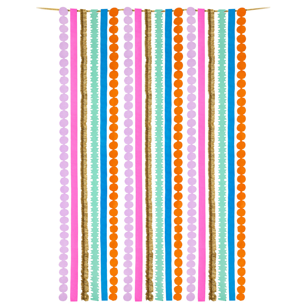 Multicolor Party Streamer Set