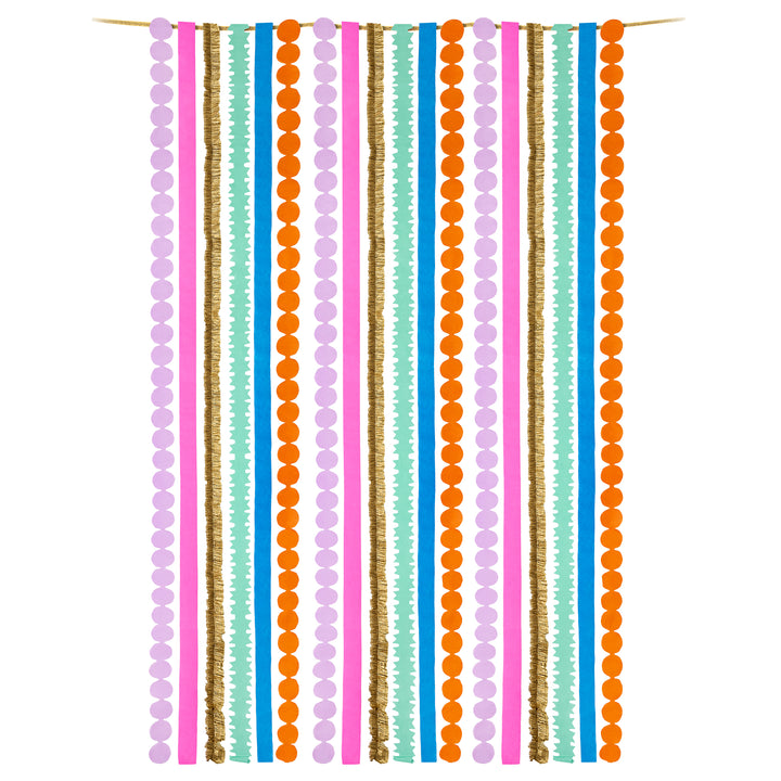 Multicolor Party Streamer Set