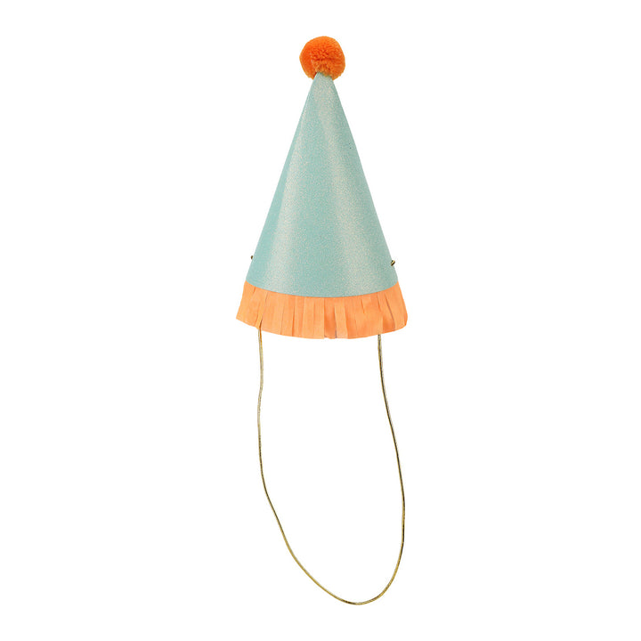 Top Off The Fun Mini Glitter Party Hats Set (8 ct)