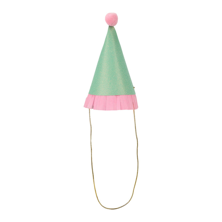 Top Off The Fun Mini Glitter Party Hats Set (8 ct)