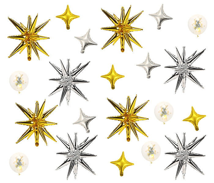 Sparkle And Shine Mylar Balloon Pack