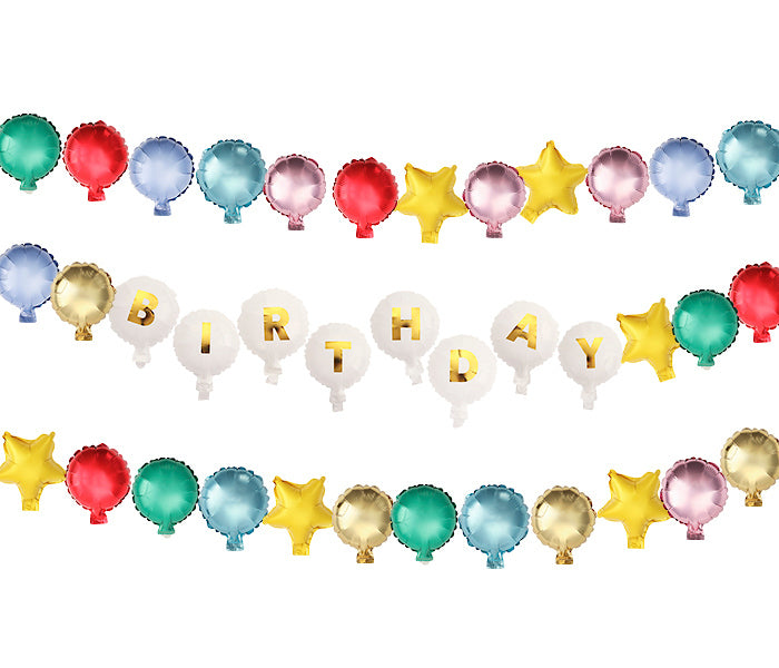Beaded In Fun Customizeable Balloon Garland Banner (60 ct)