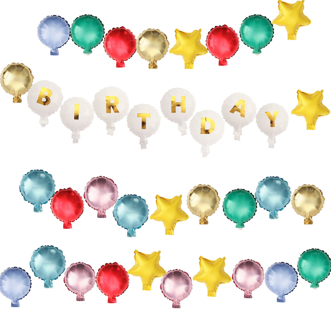 Beaded In Fun Customizeable Balloon Garland Banner (60 ct)
