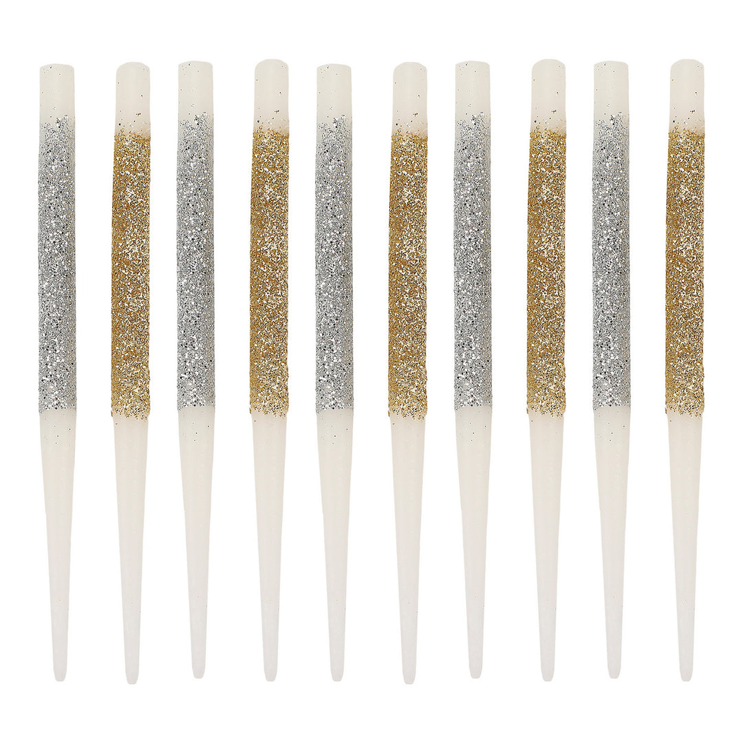 More Metallic More Fun Birthday Candle Set (10 ct)