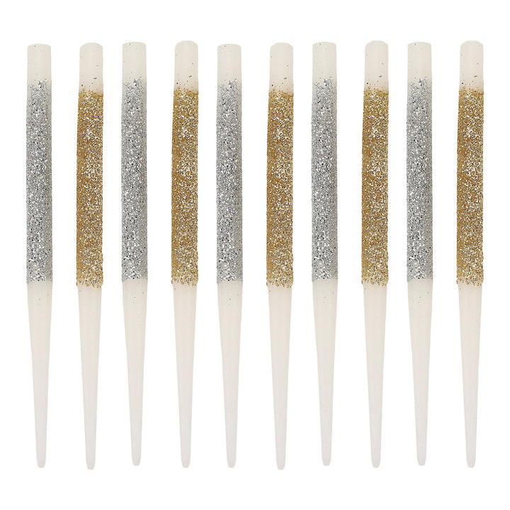 More Metallic More Fun Birthday Candle Set (10 ct)