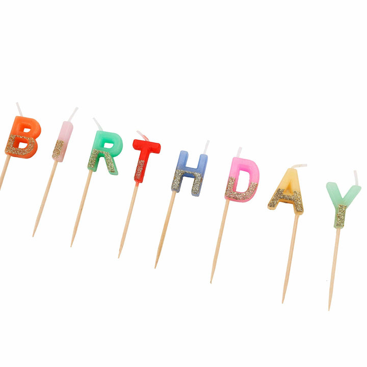 Big Birthday Energy Glitter Birthday Candles Set