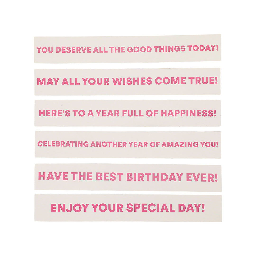 Birthday Candle Confetti Party Crackers (6 count)
