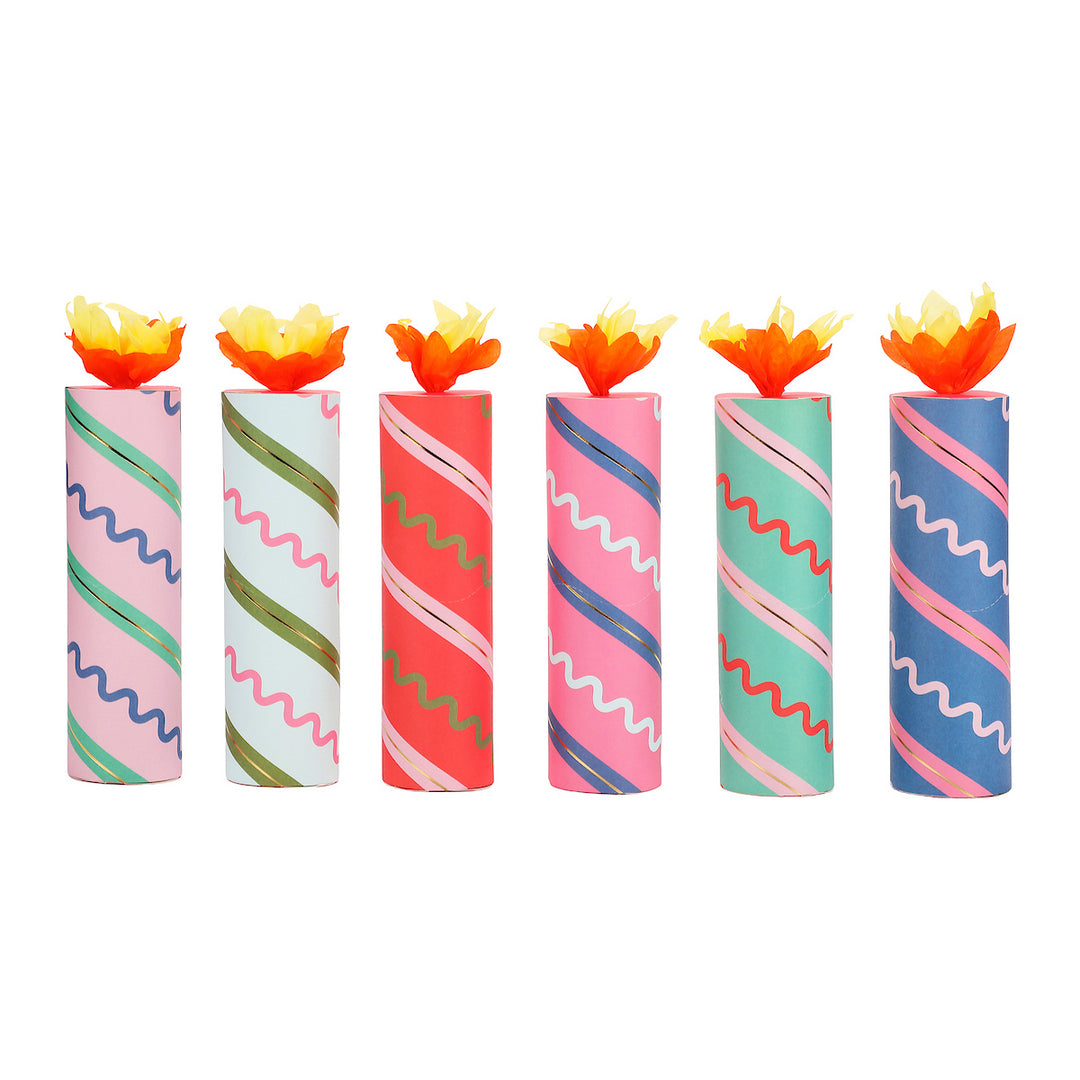 Birthday Candle Confetti Party Crackers (6 ct)
