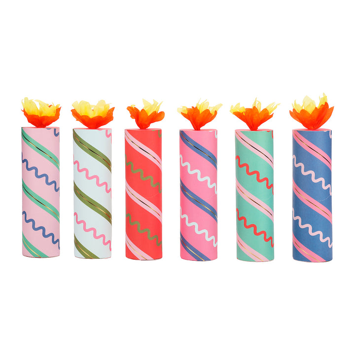 Birthday Candle Confetti Party Crackers (6 ct)