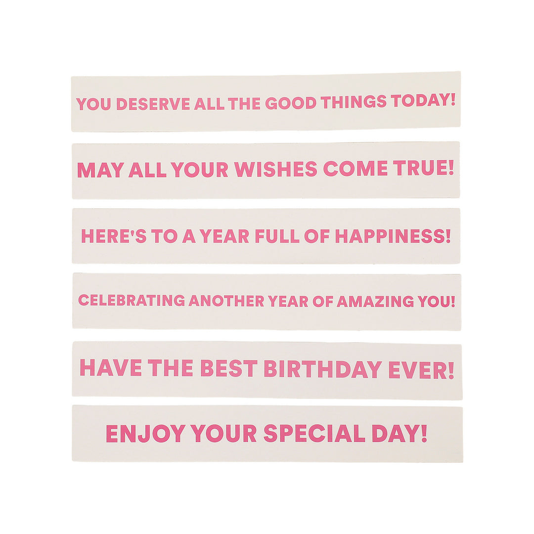 Birthday Candle Confetti Party Crackers (6 ct)