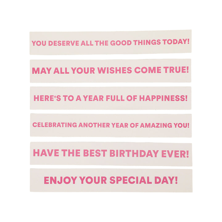 Birthday Candle Confetti Party Crackers (6 ct)