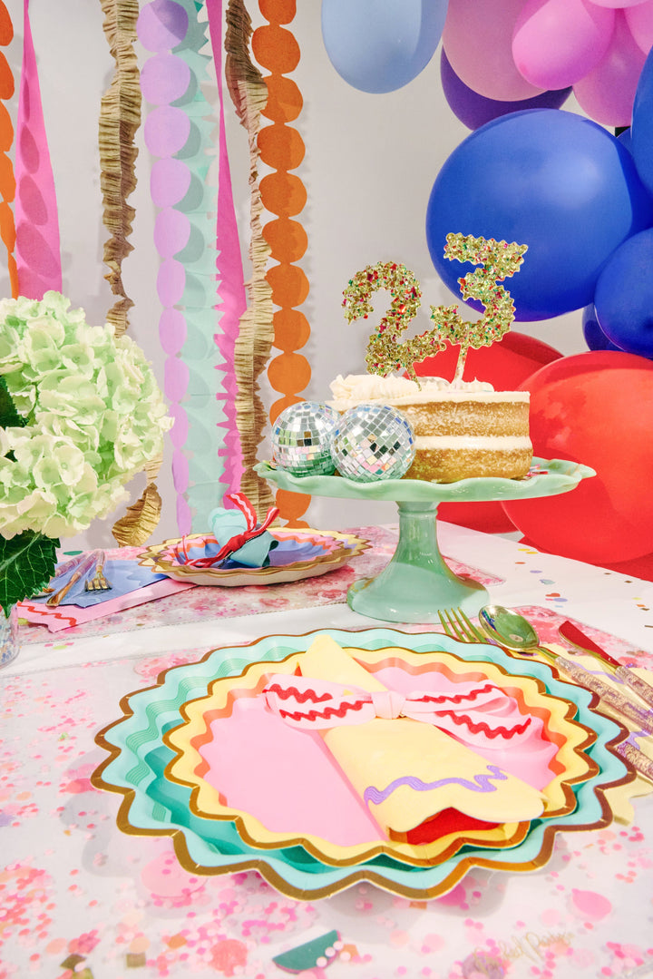 Confetti Time Number Cake Toppers - 1