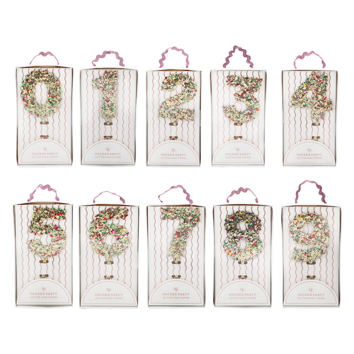 Confetti Time Number Cake Topper Kit (0-9)