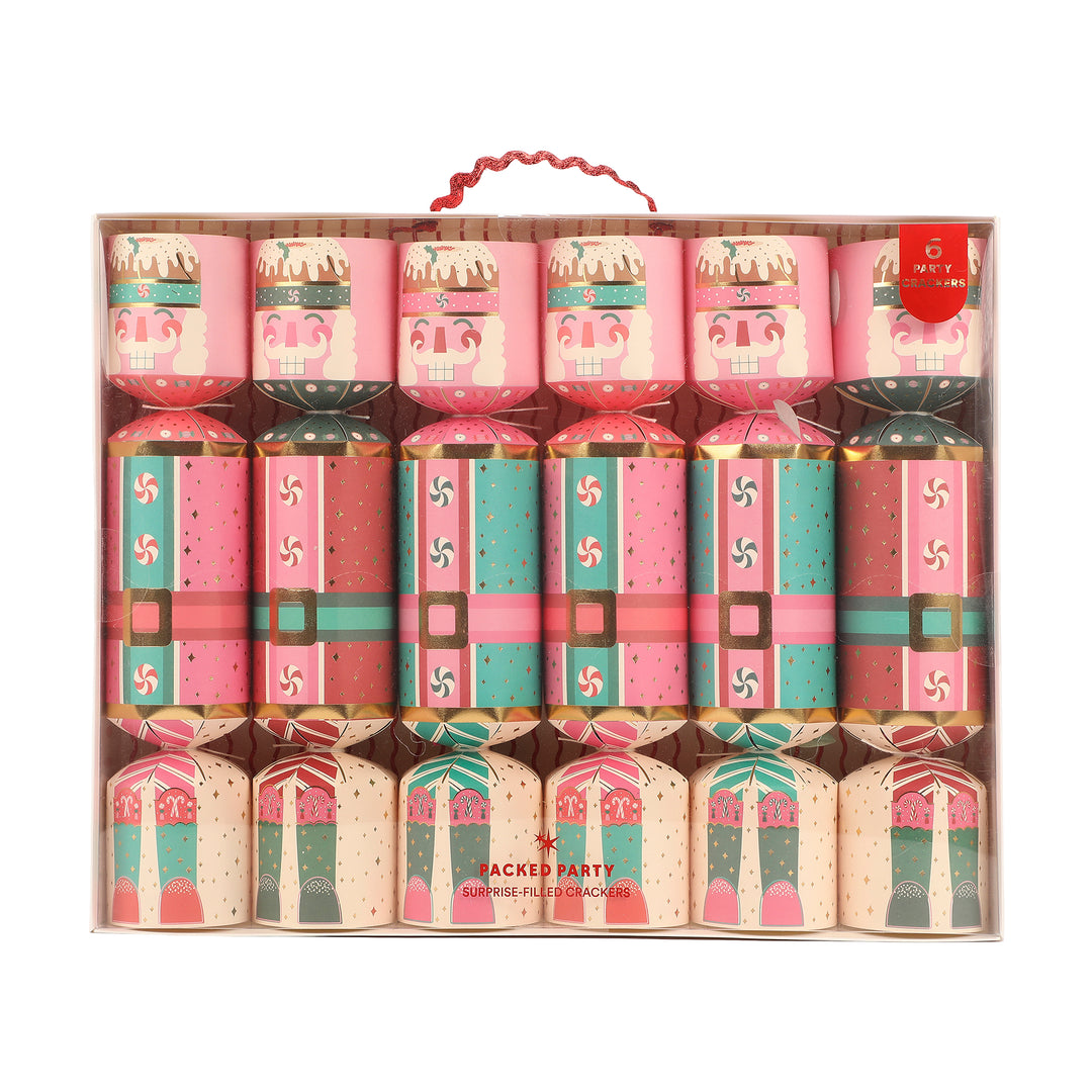 Christmas Nutcracker Holiday Crackers (Set of 6)
