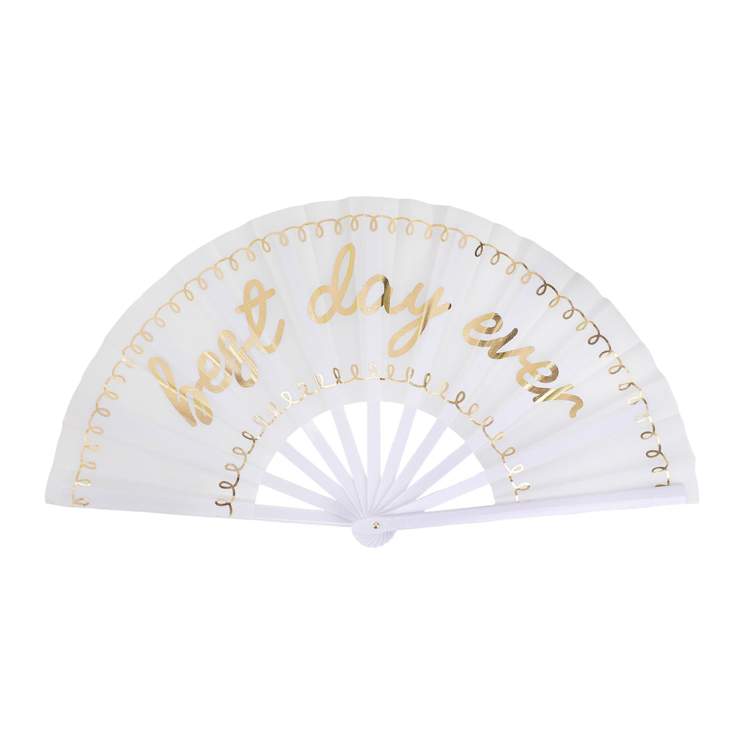 Packed Party Best Day Ever 4-Pack Novelty Jumbo Bridal Fans