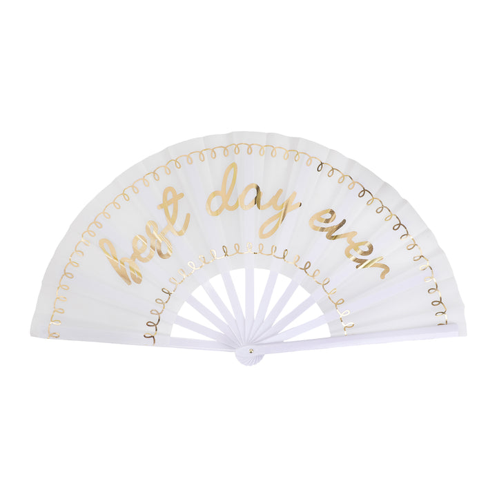 Packed Party Best Day Ever 4-Pack Novelty Jumbo Bridal Fans