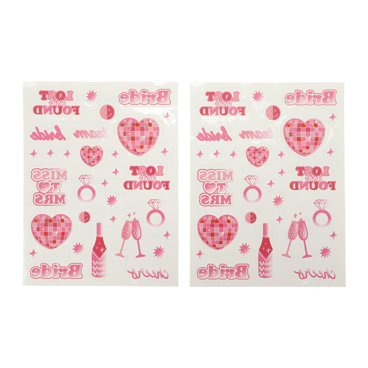 Packed Party Lost And Found Novelty Bridal Temporary Tattoos