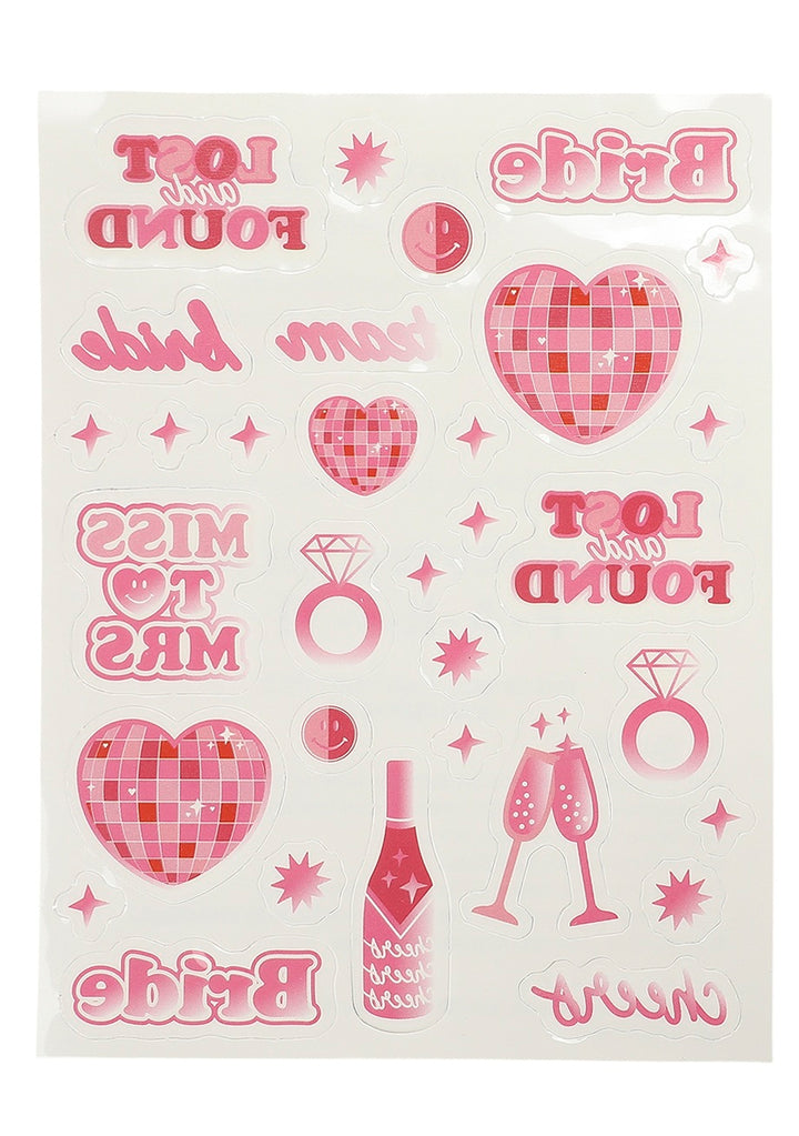 Packed Party Lost And Found Novelty Bridal Temporary Tattoos