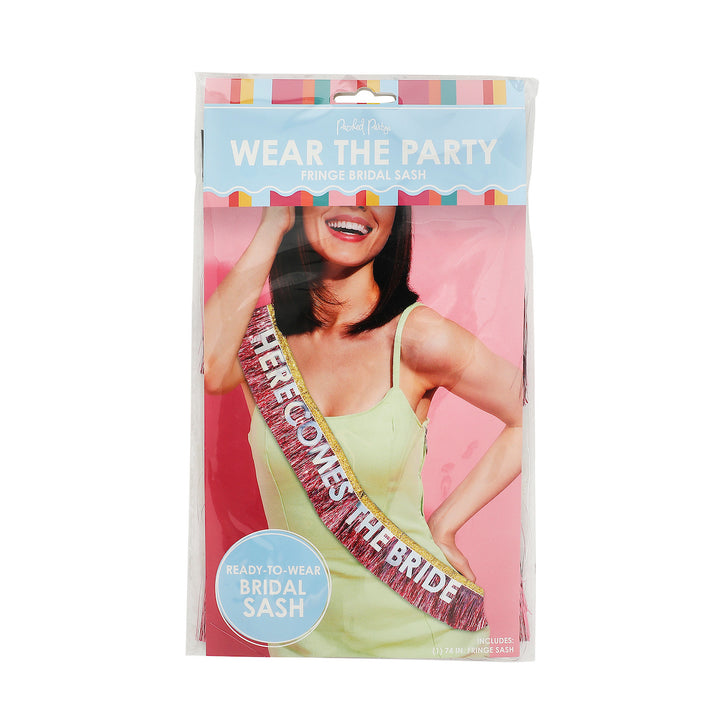 Packed Party Here Comes The Bride Sash