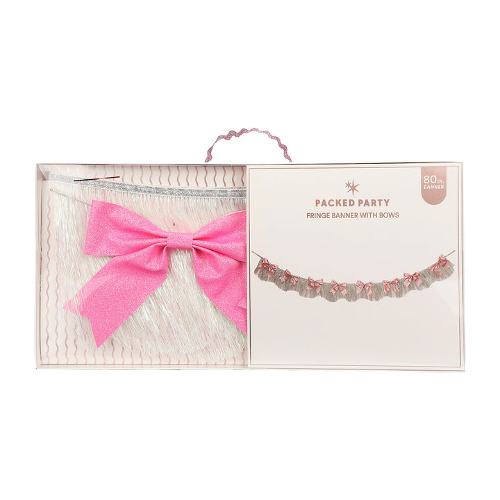 Glitter Bows &amp; Fringe Reusable Party Garland