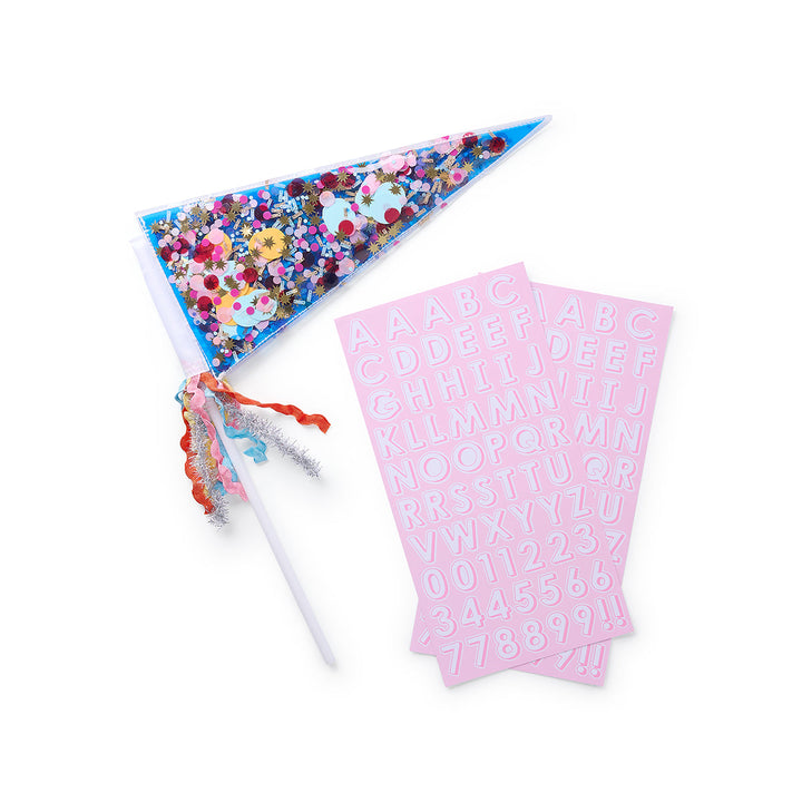 Customizable Confetti-filled Pennant Kit