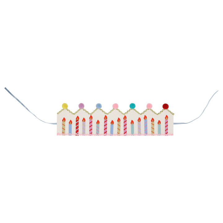 Birthday Wishes Reusable Pom Pom Crown