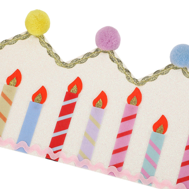 Birthday Wishes Reusable Pom Pom Crown