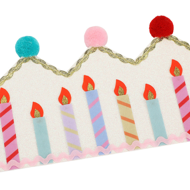 Birthday Wishes Reusable Pom Pom Crown