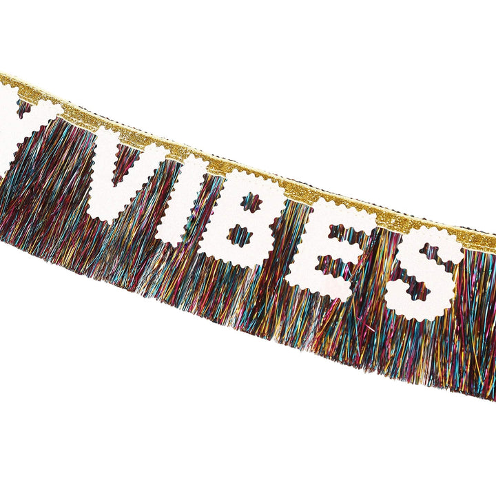 Birthday Vibes Tinsel &amp; Glitter Sash