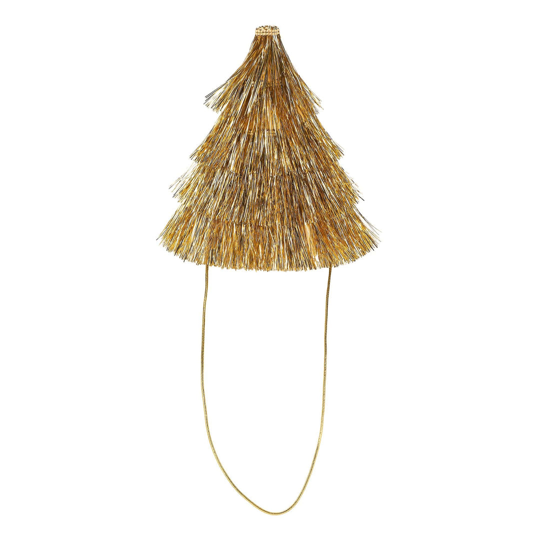 Golden Girl Mini Gold Fringe Party Hats (4 ct)