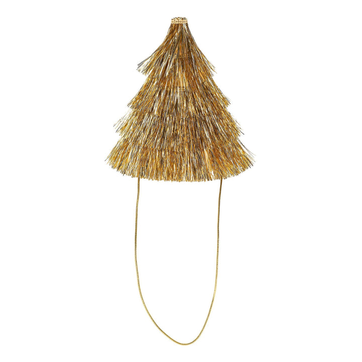 Golden Girl Mini Gold Fringe Party Hats (4 ct)